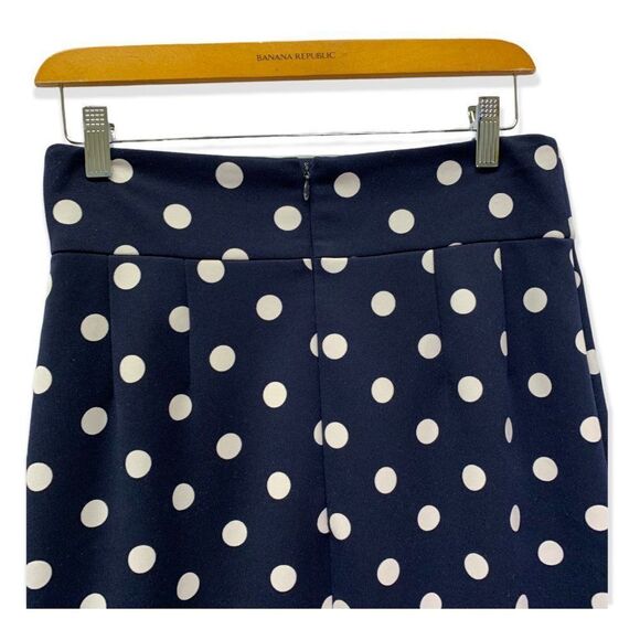 Isabella DeMarco Tahari Levine women's size 4 blue white polka dot pencil skirt - Picture 3 of 8